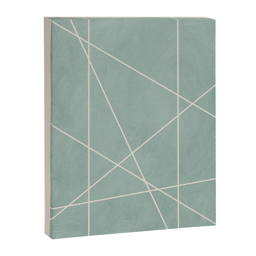Light Green Line Art Minimalist Lines Simple Art Canvas Print Gallery Image 6