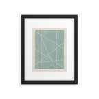 Light Green Line Art Minimalist Lines Simple Art Framed Art Print Gallery Image 5
