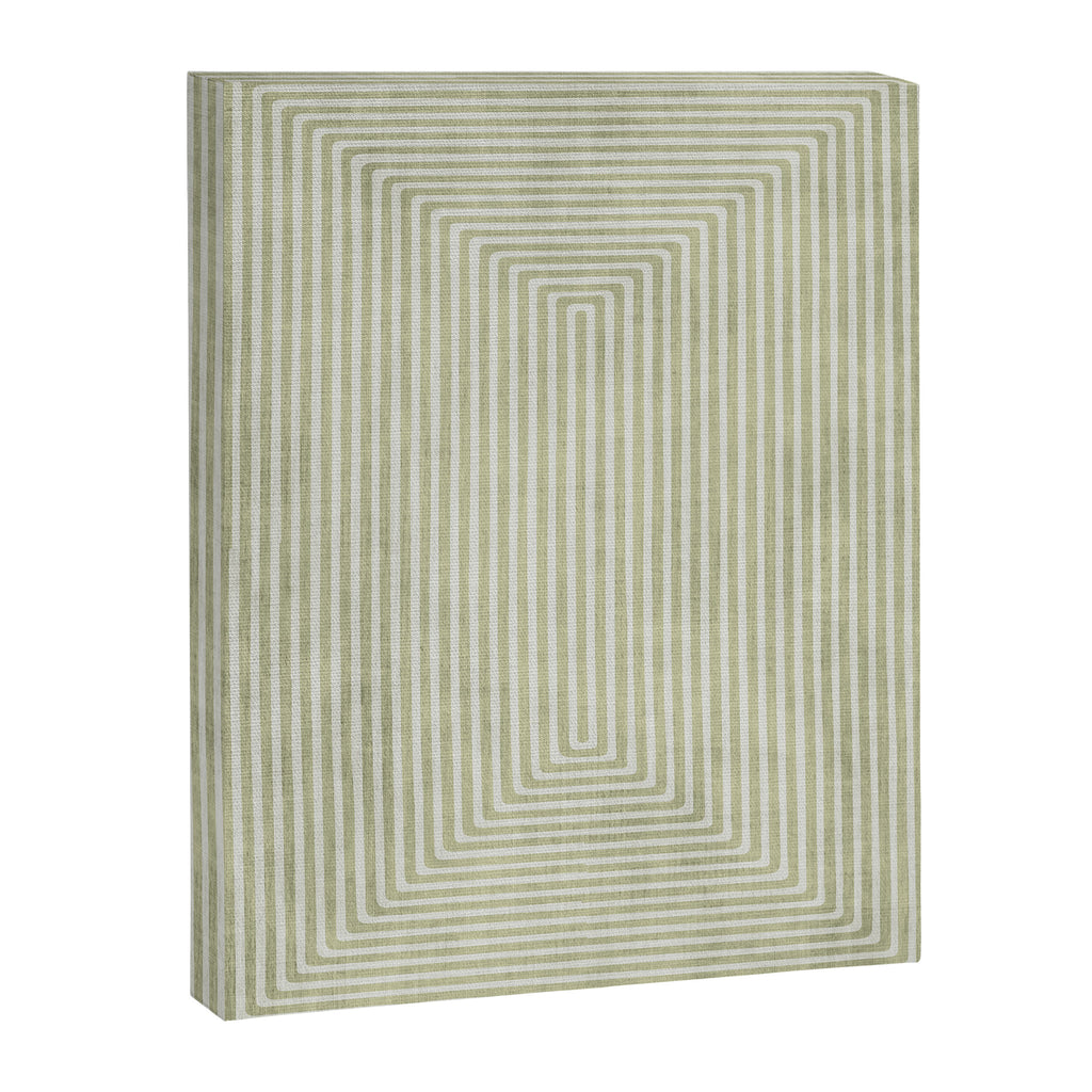 Light Green Lines Neutral Geometric Artwork Canvas Print Gallery Image 6