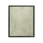 Light Green Lines Neutral Geometric Artwork Framed Canvas Print Gallery Image 6