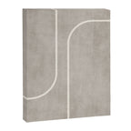 Linen Texture Beige White Minimalist Artwork Canvas Print Gallery Image 3