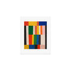Mid-Century Geometric Artwork Painting Art Print Gallery Image 1