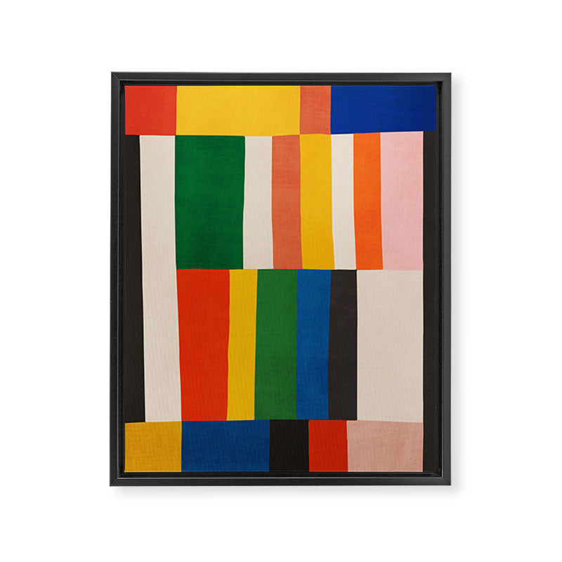 Mid-Century Geometric Artwork Painting Framed Canvas Print Gallery Image 6