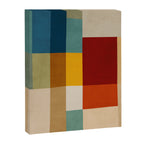 Mid-Century Geometric Modern Warm Tones Artwork Canvas Print Gallery Image 6