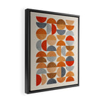 Mid-Century Geometric Red Gray Burnt Orange I Framed Canvas Print Gallery Image 2