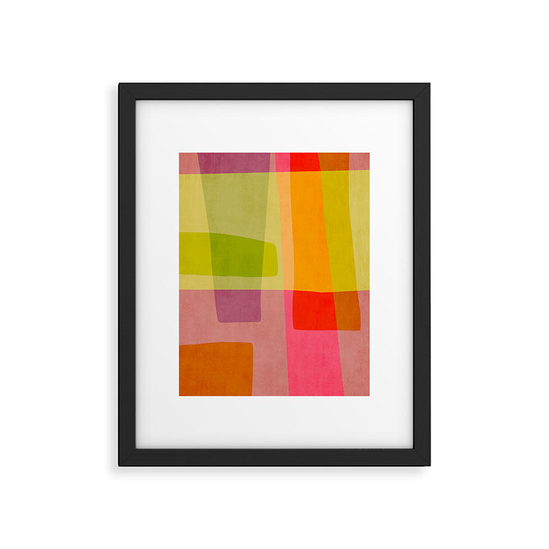 Mid-Century Modern Abstract Shapes II Framed Art Print Gallery Image 4