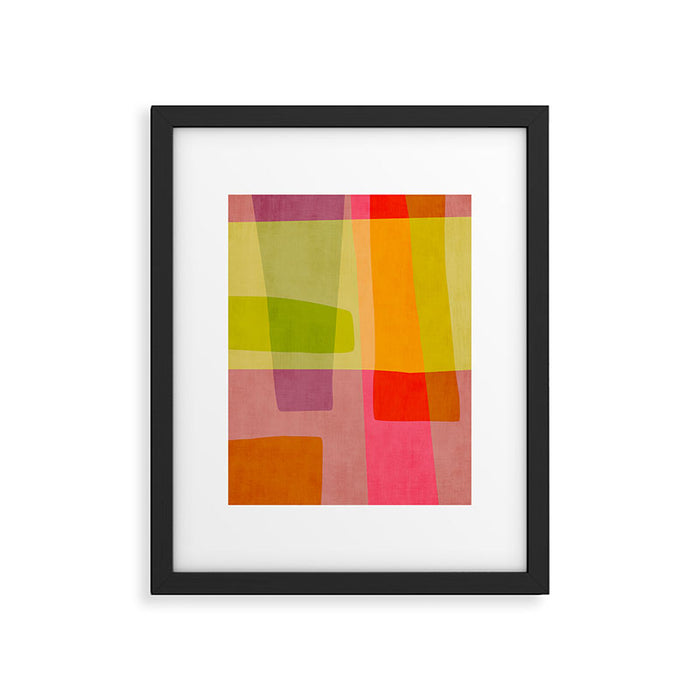 Mid-Century Modern Abstract Shapes II Framed Art Print Gallery Image 1
