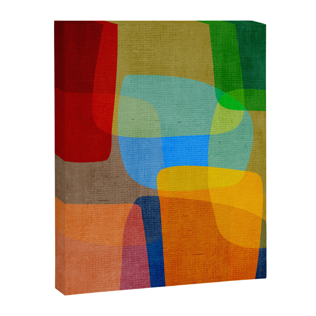 Mid-Century Modern Abstract Shapes Canvas Print Gallery Image 6
