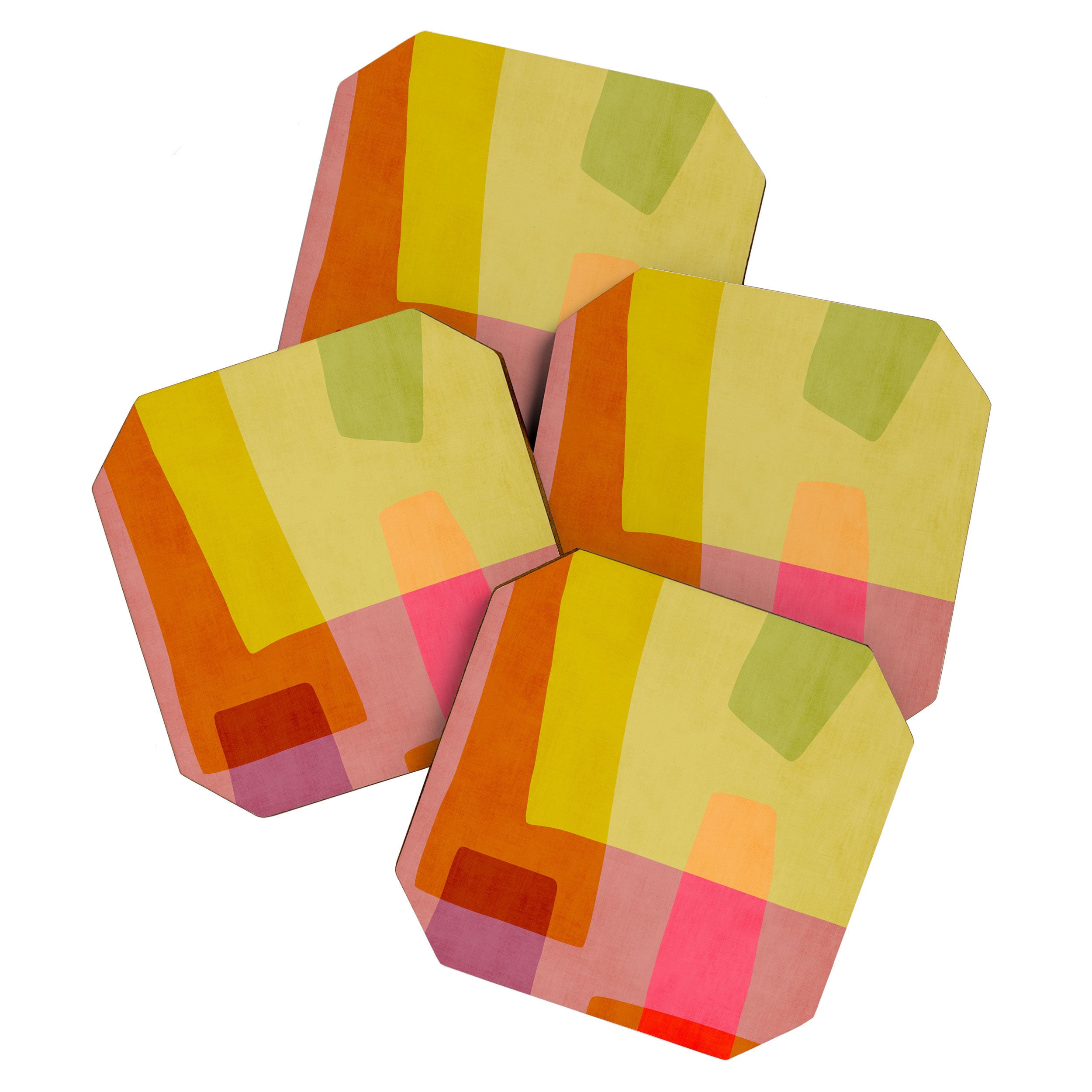 Mid-Century Modern Abstract Shapes I Coaster Gallery Image 1
