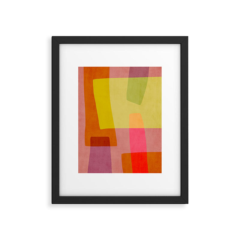 Mid-Century Modern Abstract Shapes I Framed Art Print Gallery Image 4