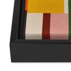 Mid-Century Modern Colorful Artwork Framed Canvas Print Gallery Image 3