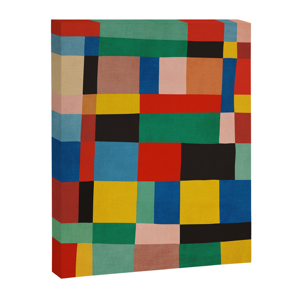 Mid-Century Modern Colorful Geometric Artwork Canvas Print Gallery Image 6