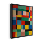 Mid-Century Modern Colorful Geometric Artwork Framed Canvas Print Gallery Image 2