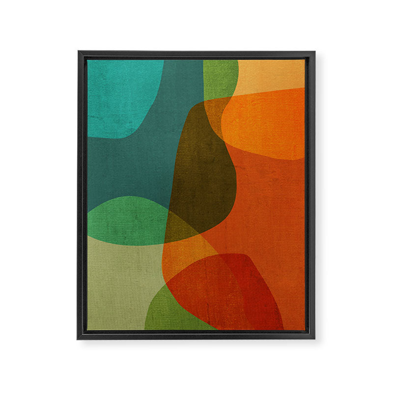 Mid-Century Modern Digital Art Framed Canvas Print Gallery Image 8