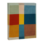 Mid-Century Modern Geometric Warm Tones Artwork Canvas Print Gallery Image 6