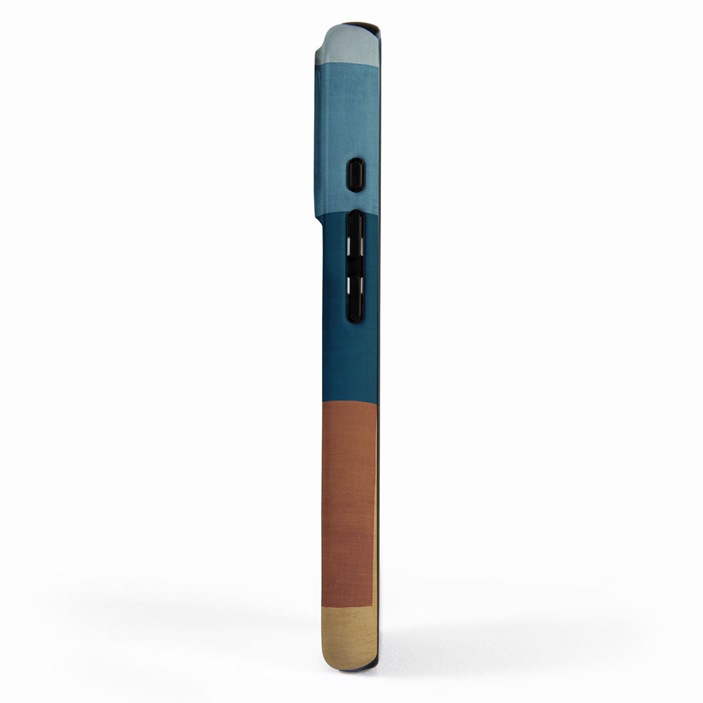 Mid-Century Modern Geometric Warm Tones Artwork iPhone Case Gallery Image 2