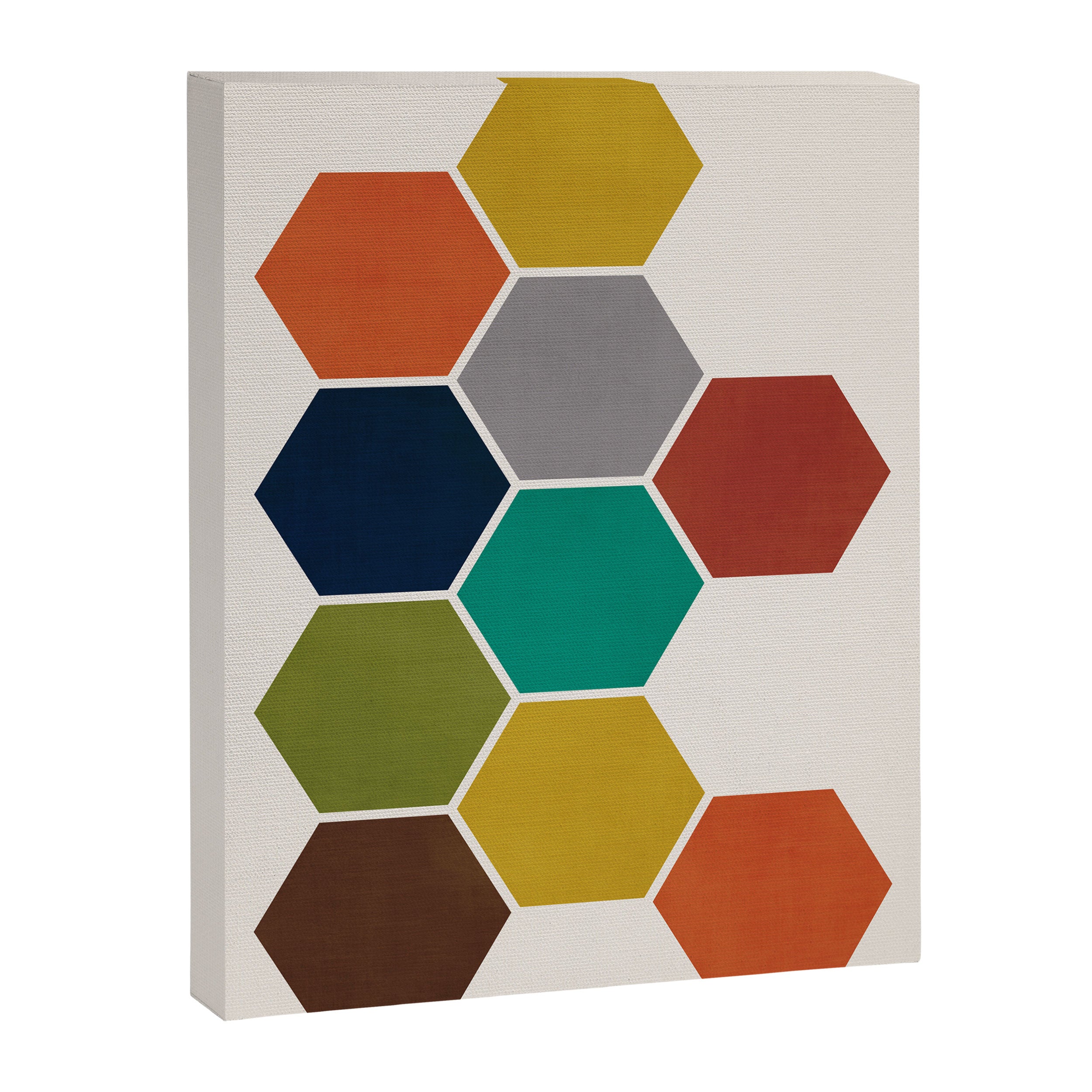Mid-Century Modern Honeycomb Canvas Print Gallery Image 6