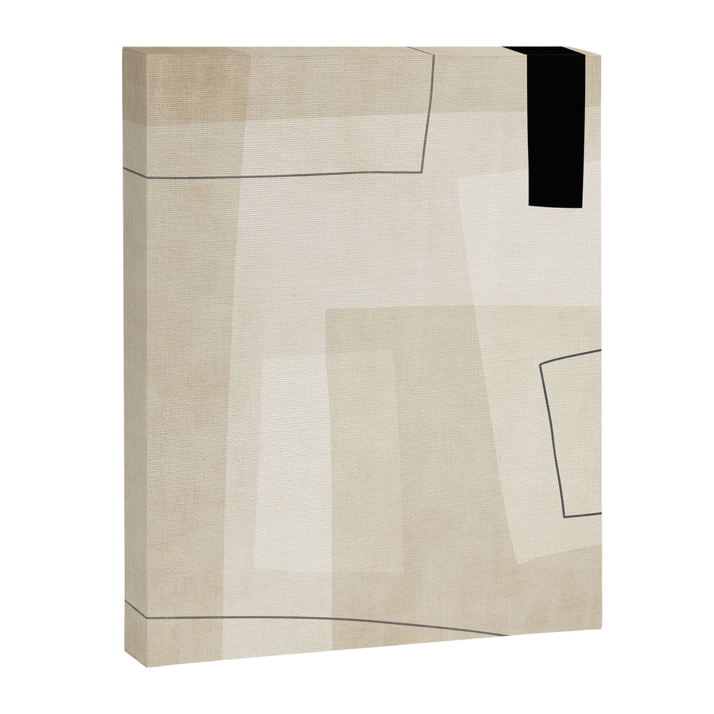 Minimalist Beige Black Japandi Artwork II Canvas Print Gallery Image 6