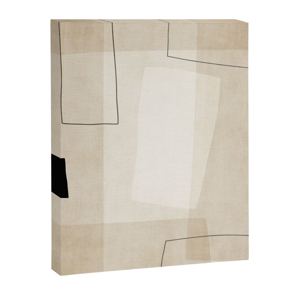 Minimalist Beige Black Japandi Artwork I Canvas Print Gallery Image 6