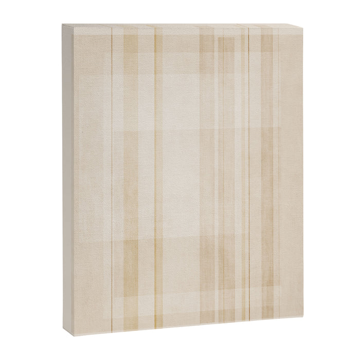 Minimalist Beige Neutral Abstract Lines 02 Canvas Print Gallery Image 1