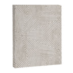 Minimalist Modern Beige Lines OpArt Canvas Print Gallery Image 6
