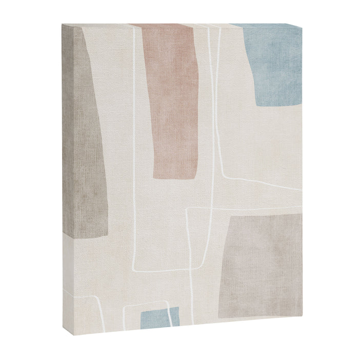 Minimalist Neutral Abstract Artwork Canvas Print Gallery Image 1