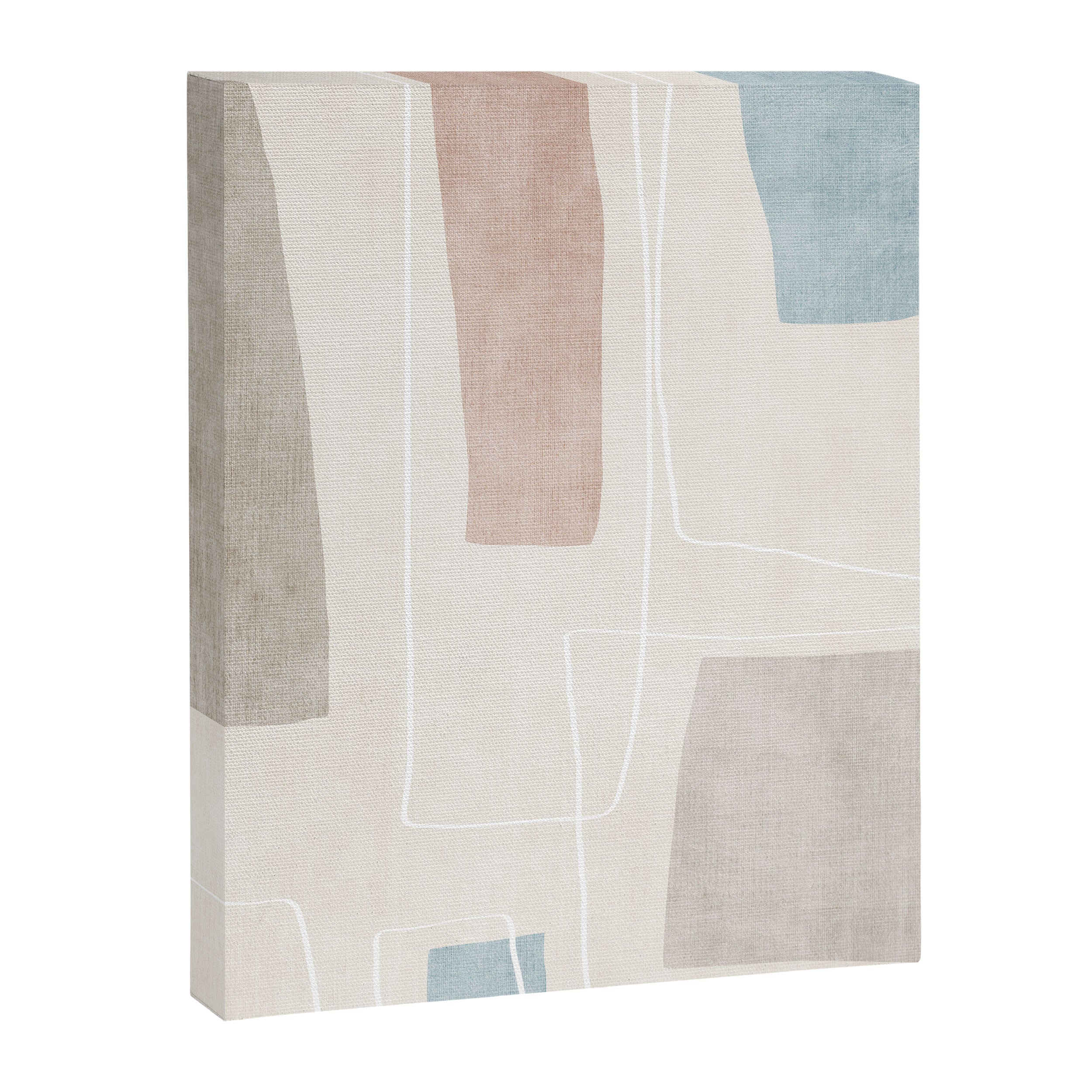 Minimalist Neutral Abstract Artwork Canvas Print Gallery Image 6