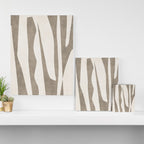 Minimalist Neutral Beige Cream Abstract  Canvas Print Gallery Image 3