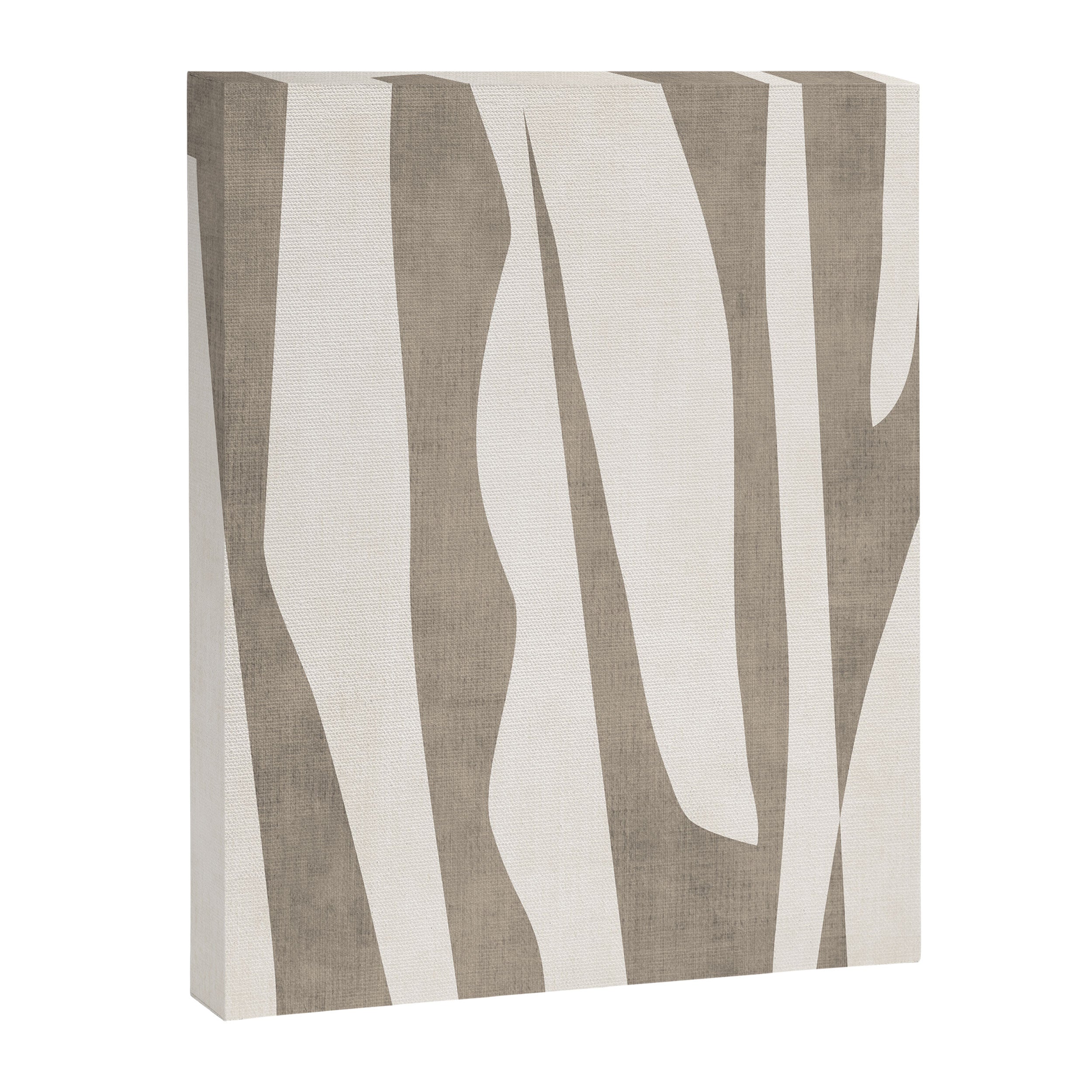 Minimalist Neutral Beige Cream Abstract  Canvas Print Gallery Image 3