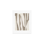 Minimalist Neutral Beige Cream Abstract  Art Print Gallery Image 1