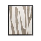 Minimalist Neutral Beige Cream Abstract  Framed Canvas Print Gallery Image 6