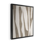 Minimalist Neutral Beige Cream Abstract  Framed Canvas Print Gallery Image 2