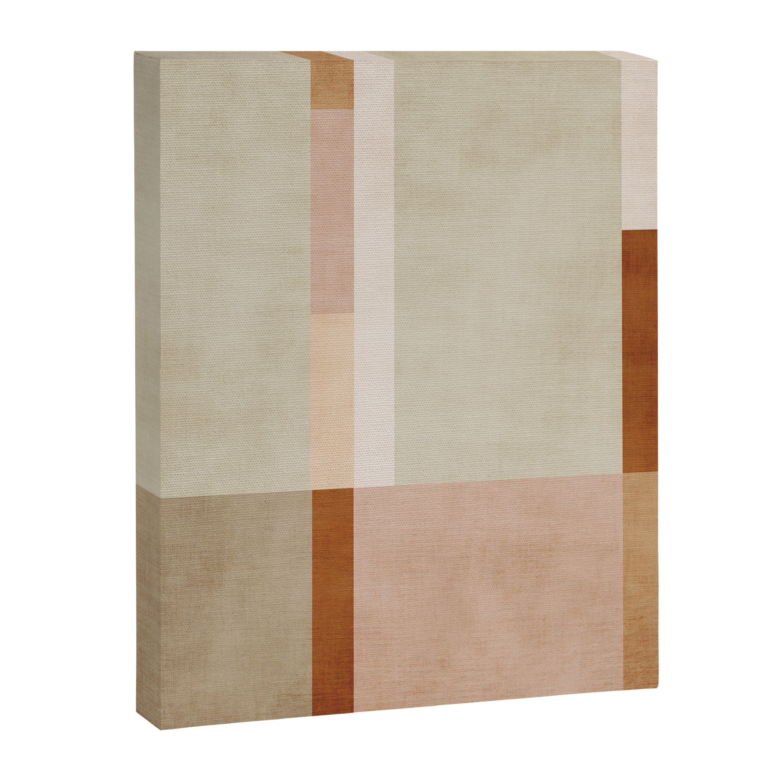Minimalist Neutral Geometric Abstract Artwork Canvas Print Gallery Image 6
