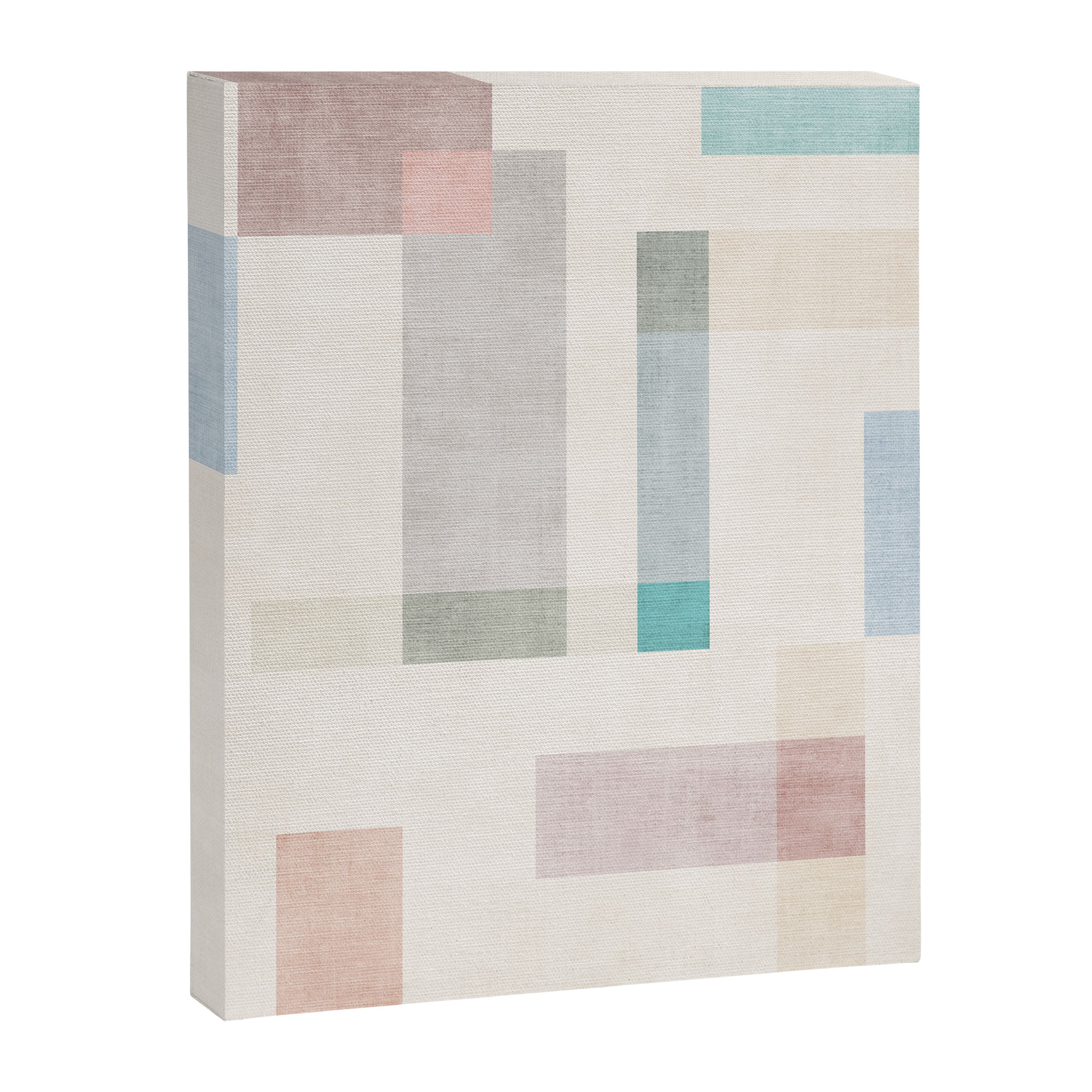 Minimalist Neutral Pastel Tones Artwork Canvas Print Gallery Image 6