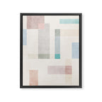 Minimalist Neutral Pastel Tones Artwork Framed Canvas Print Gallery Image 6