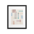 Minimalist Neutral Pastel Tones Artwork Framed Art Print Gallery Image 5
