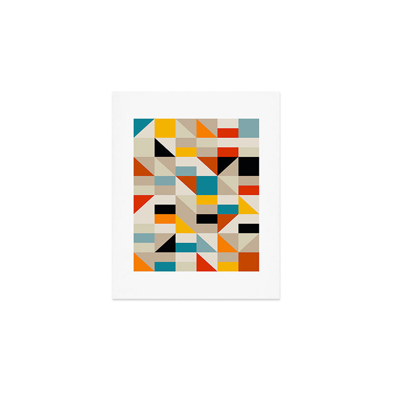 Modern Abstract Colorful Geometric Bold Artwork Art Print Gallery Image 1