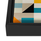 Modern Abstract Colorful Geometric Bold Artwork Framed Canvas Print Gallery Image 3