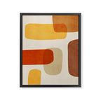 Modern Abstract Earth Tones Artwork Framed Canvas Print Gallery Image 6
