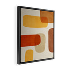 Modern Abstract Earth Tones Artwork Framed Canvas Print Gallery Image 2
