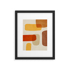 Modern Abstract Earth Tones Artwork Framed Art Print Gallery Image 5