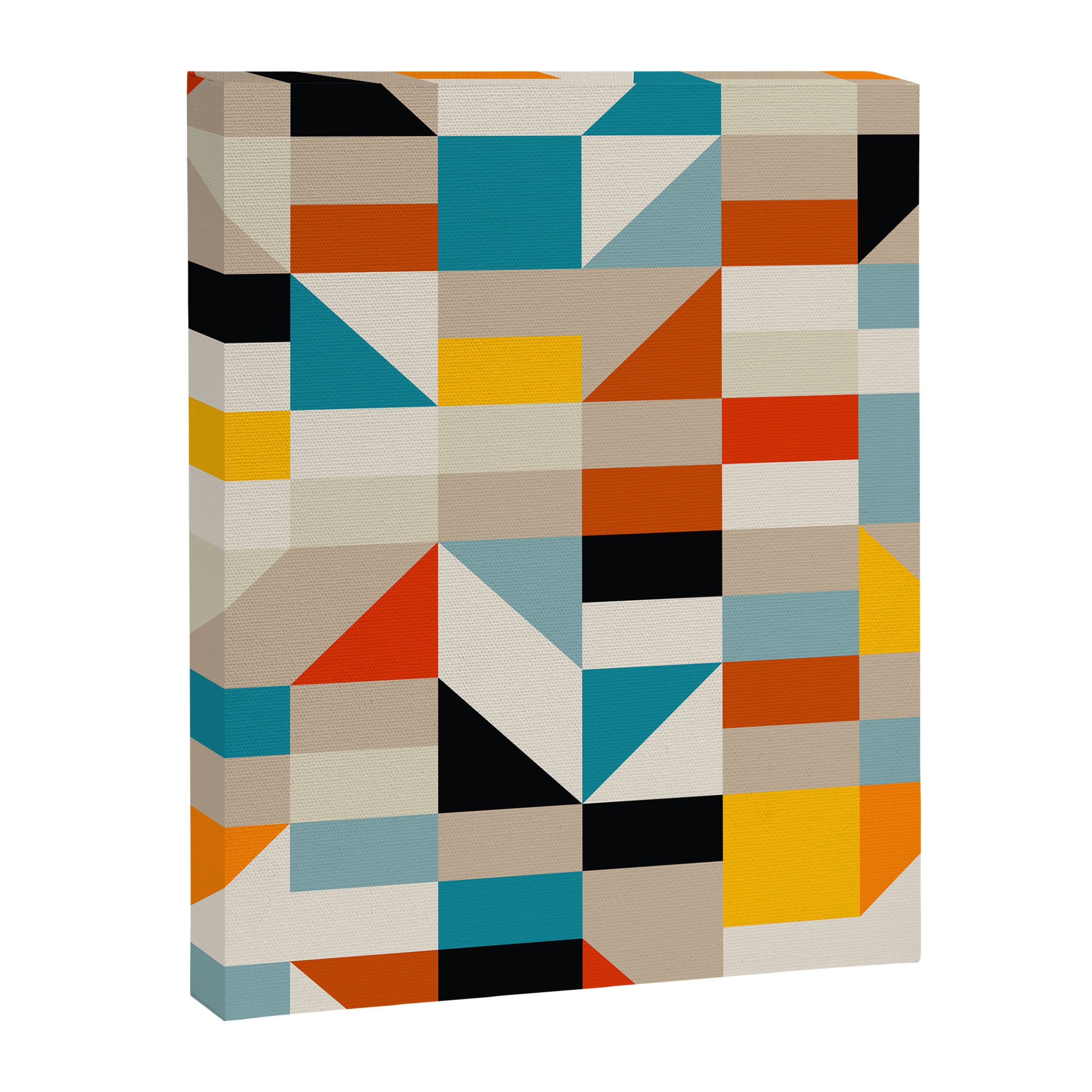 Modern Abstract Geometric Bold Colorful Artwork Canvas Print Gallery Image 6