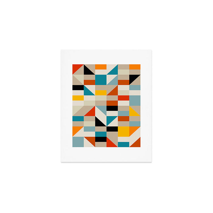 Modern Abstract Geometric Bold Colorful Artwork Art Print Gallery Image 1