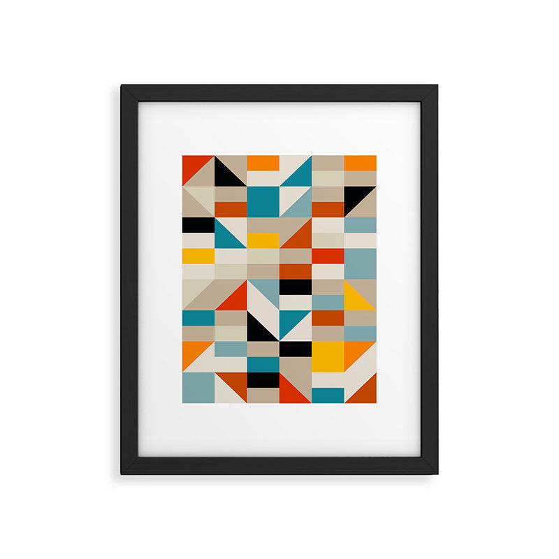 Modern Abstract Geometric Bold Colorful Artwork Framed Art Print Gallery Image 5
