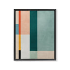 Modern Abstract Geometric Minimalist Artwork Framed Canvas Print Gallery Image 6