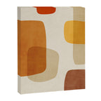 Modern Artwork Brown Tones Mustard Beige Canvas Print Gallery Image 6