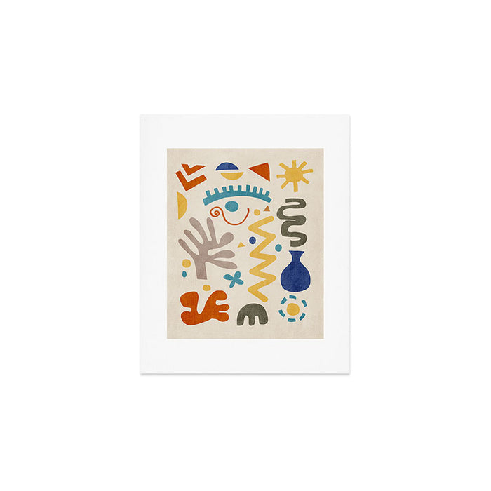 Modern Boho Matisse Inspired Artwork Art Print Gallery Image 1