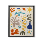 Modern Boho Matisse Inspired Artwork Framed Canvas Print Gallery Image 6
