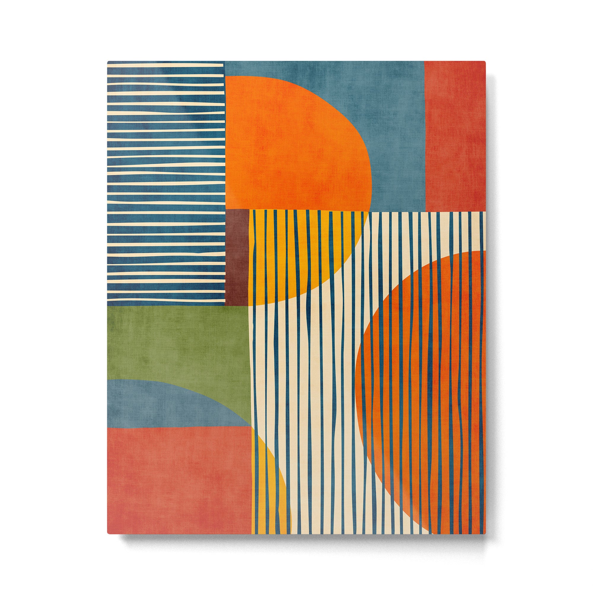 Modern Bold Abstract Art Colorful Geometric  Metal Print Gallery Image 4