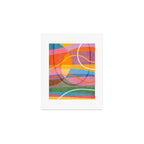 Modern Bold Colorful Shapes Artwork Art Print Gallery Image 1